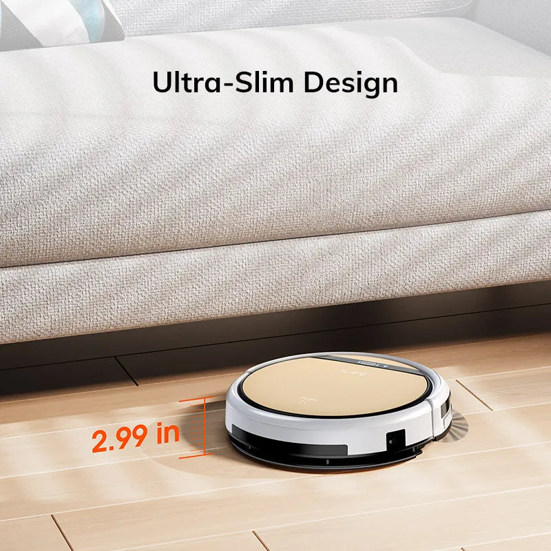 ILIFE V5s Ultra Robot Vacuum and Mop Combo, 4000Pa Suction, App / Remote Control, Map Creation, Schedule Cleaning