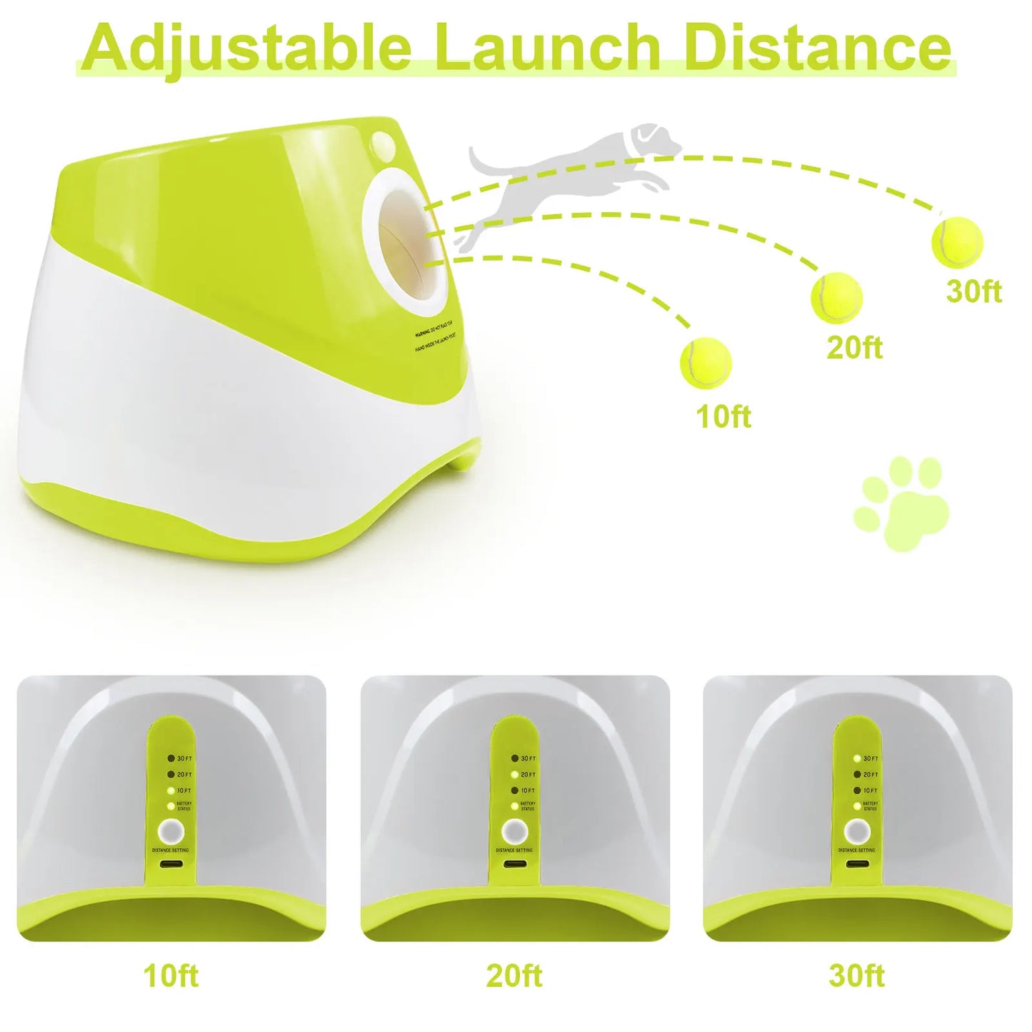 Automatic dog toy launcherr Automatic Pet Dogs Chase Toy Pinball Machine Fun Interactive Throw Rechargable Catapult With 3 Ball - Quality Shopping Centre