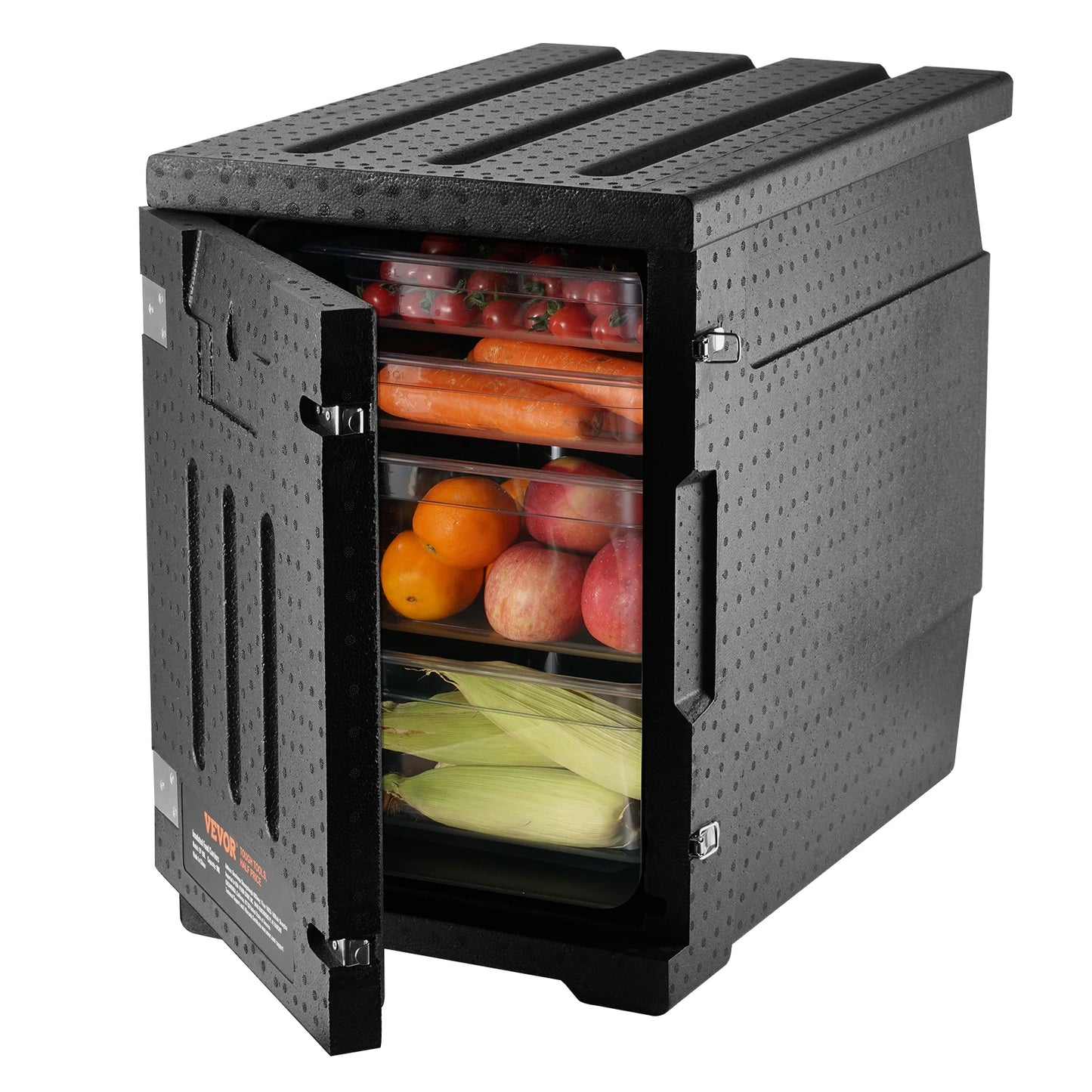 SucceBuy 82Qt Food Pan Carrier Insulated Portable Dishbox Stackable Food Warmer  for Restaurant, Canteen