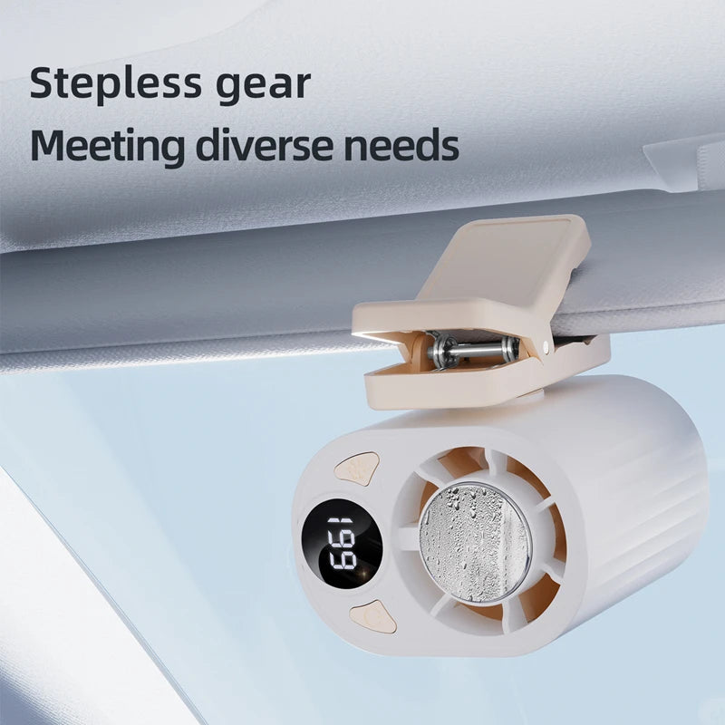 Lenovo 3 seconden snelle koeling AI slimme luchtkoeler clip-on ventilator bladloze geluidsarme halfgeleider koelclip-ventilator voor kantoor en auto