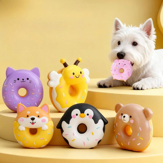 Pet Interactive Toy for Dog Cat Screaming Rubber Chicken Cartoon Animals Toy for Dogs Latex Squeak Chew Training Pet Products