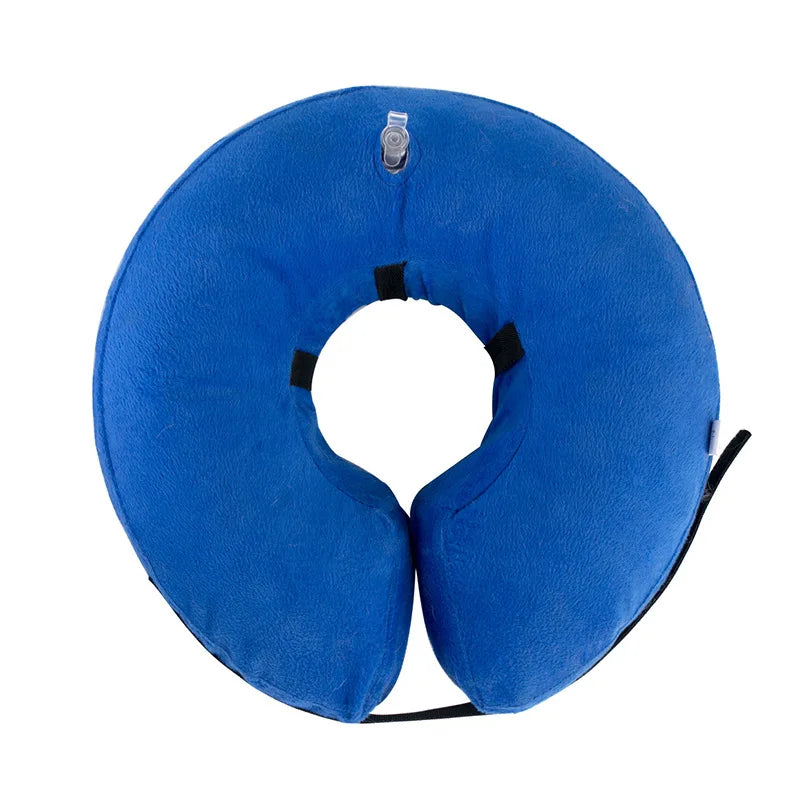 Inflatable Dog Collar Anti-bite Elizabethan Collar for Small Medium Dogs Cats Adjustable Pet Recovery Collar Accessories