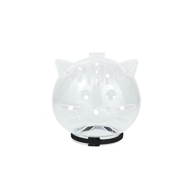 Transparent Cat Headgear Anti-Bite Pet Grooming Cover for Cats Breathable Kitten Grooming Helmet Cat Accessories