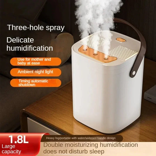 2026 Large Capacity Three-spray Humidifier With Night Light Dual Filter Aromatherapy Machine USB Silent Timed Bedroom Office Car