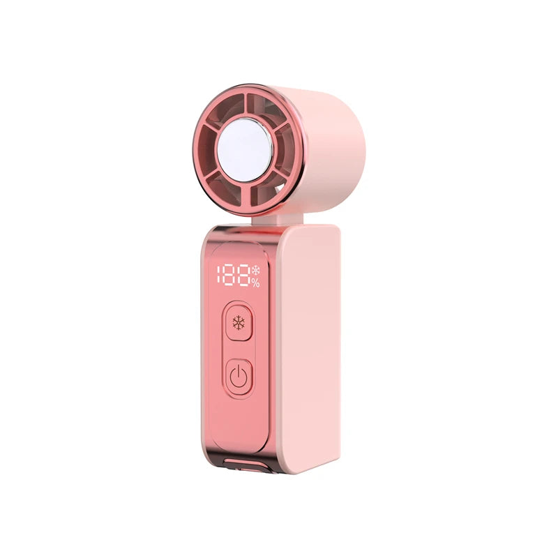 Mini ventilateur portable Lenovo Summer Ice Pack Turbo Cooling, ventilateur à main extérieur avec écran d'affichage intelligent