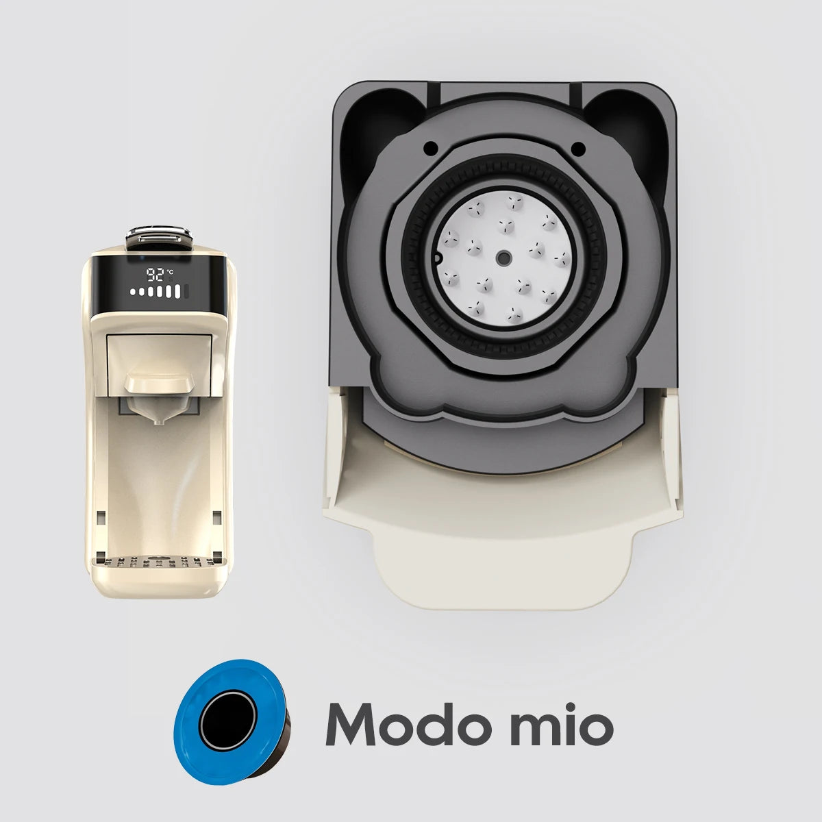 HiBREW H1B koffiemachine capsule-adaptersysteem onderdelen voor Nespresso of Dolce Gusto of gemalen koffie of ESE-pad of Caffitaly