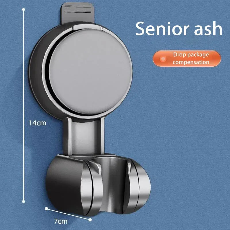 Bath Shower Holder Support Mural Douche Suction Cup Adjustable Handheld Wall Mounted Large Shower Head Supports Relocatable