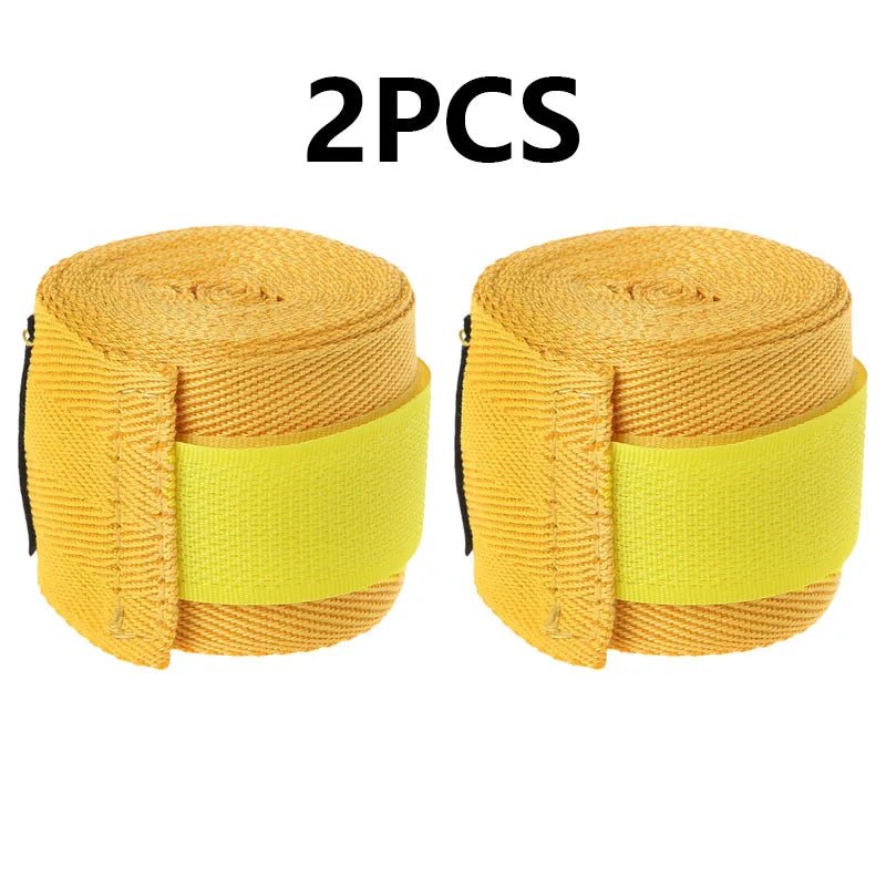 2PCS 1.5/2/3/5M Boxing Training Bandages Cotton Sports Bandages Sanda Kick Boxing Mma Hand Gloves Wraps Belt Boxing Sports Strap