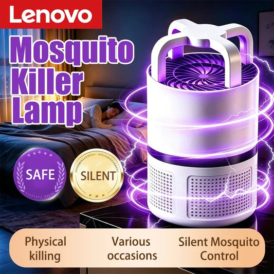 Lenovo Silent Mosquito Killer Lamp Powerful Night Light Mosquito Repellent Suction Type Mosquito Trap Household Bedroom Outdoor