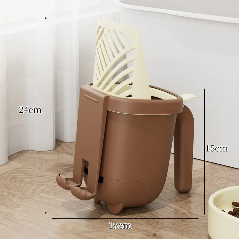 2 in 1 Cat Litter Scoop - Durable Mesh Cat Litter Shovel Cleaner and Trash Scoop for Pet Accessories - Quality Shopping Centre