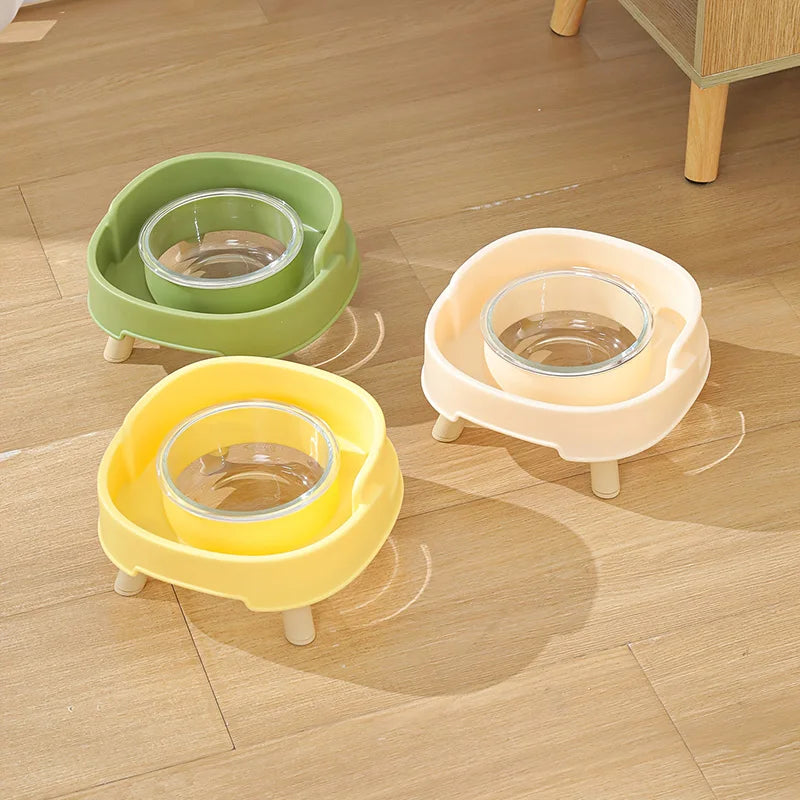 Raised Cat Food Bowl Non-Slip Pet Neck Protection Bowl for Cats Small Dogs Spill-proof Kitten Feeder Bowl Cat Accessories