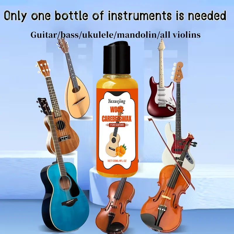 Guitar Care Oil,Maintenance Cream for Wooden Instruments,Moisturizes And Prevents Cracking,Restore The Luster,Long-Lasting Care.