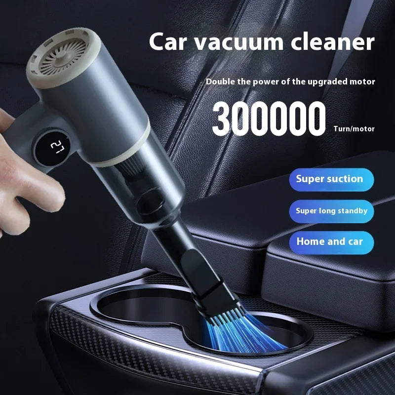 2990000pa Draadloze handstofzuiger voor in de auto, 4-in-1 zuigen, blazen, opladen en pompen, stofzuiger met twee snelheden 2026