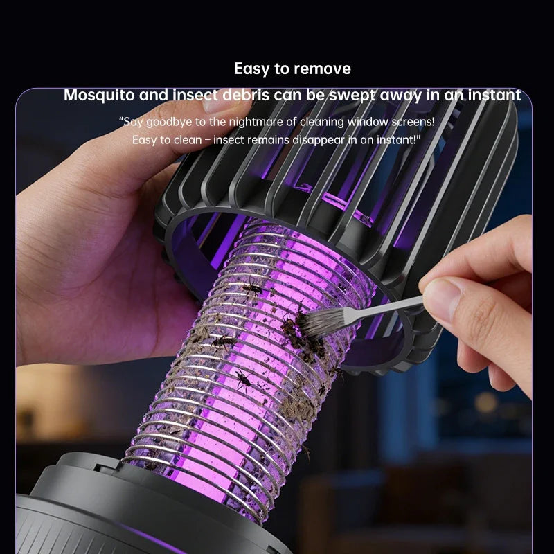 Lenovo New Mosquito Killer Lamp Blue UV Light Attract Electric Shock 2-in-1 Bug Zapper 1200mAh Rechargeable For Patio Travel New
