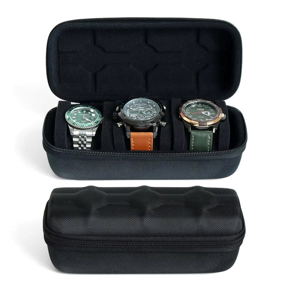 Watch Box Organizer For Men or Women，Watch Travel Case Portable Storage Watch Display Holder for Wristwatches and Smart Watches