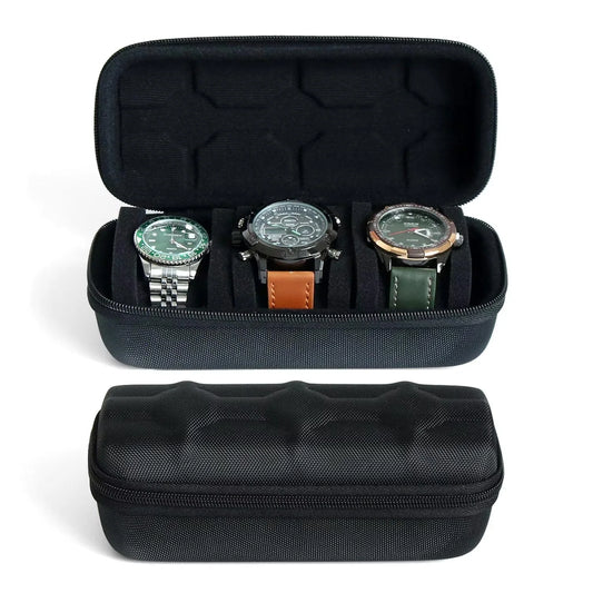 Watch Box Organizer For Men or Women，Watch Travel Case Portable Storage Watch Display Holder for Wristwatches and Smart Watches