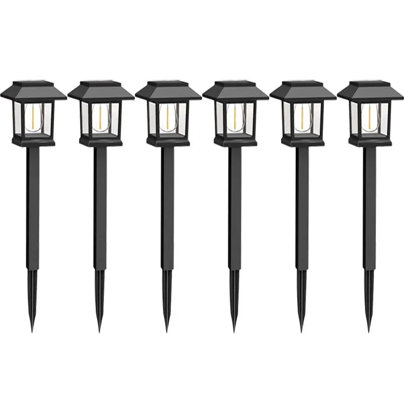 Solar Pathway Lights Outdoor LED Waterproof Solar Lights Landscape Lighting for Garden Walkway Path Yard Lawn Decor Warm White