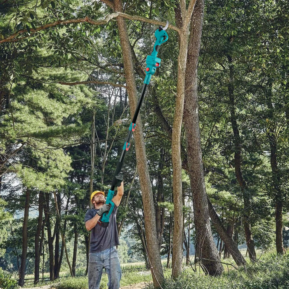 45MM 201CM Borstelloze telescopische elektrische snoeischaar 2-in-1 snoerloos tuingereedschap voor hoge takken voor Makita 18V-accu