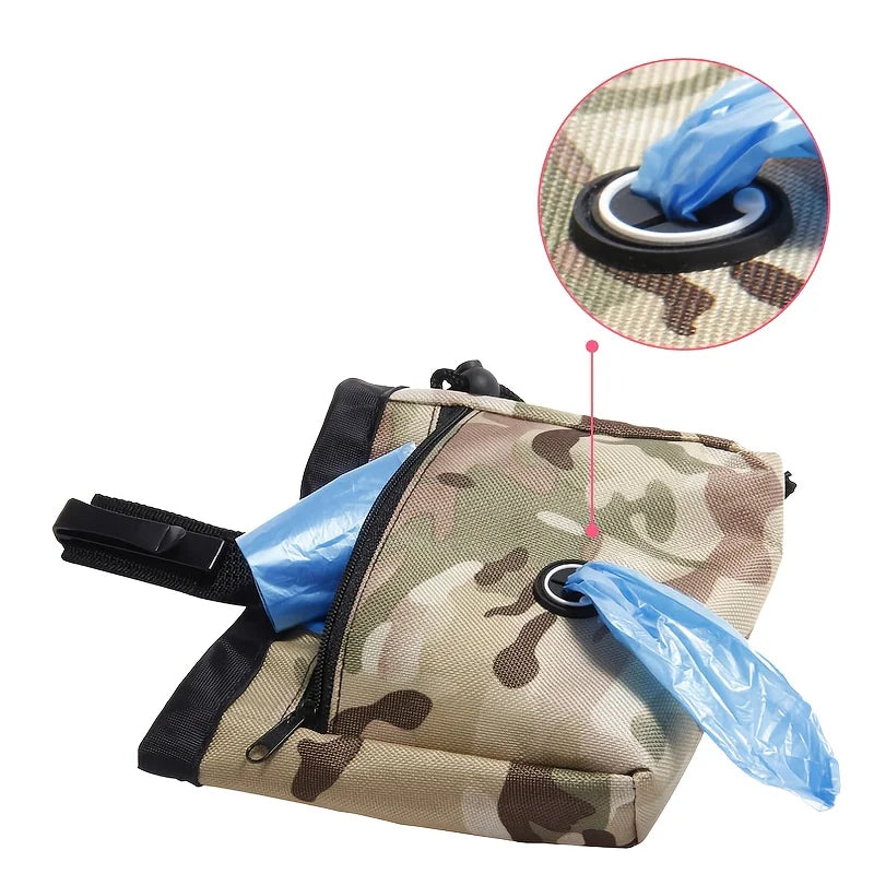 Portable Pet Dog Training Waist Bag Large Capacity Puppy Reward Bags Outdoor Feed Storage Pouch Snack Waist Bag