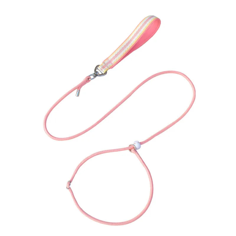 150cm/59.06in Strong Dog Leashes Nylon Walking Dog Leash Puppy Training Leashes Adjustable Pet Collar Lead Leash Pet Supplies