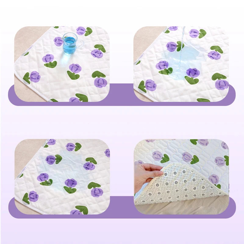 Washable Pet Mattress Reusable Dog Care Mats Non-slip Absorbent Puppy Cat Training Diaper Mat Suit for Bed Car Seat Sofa