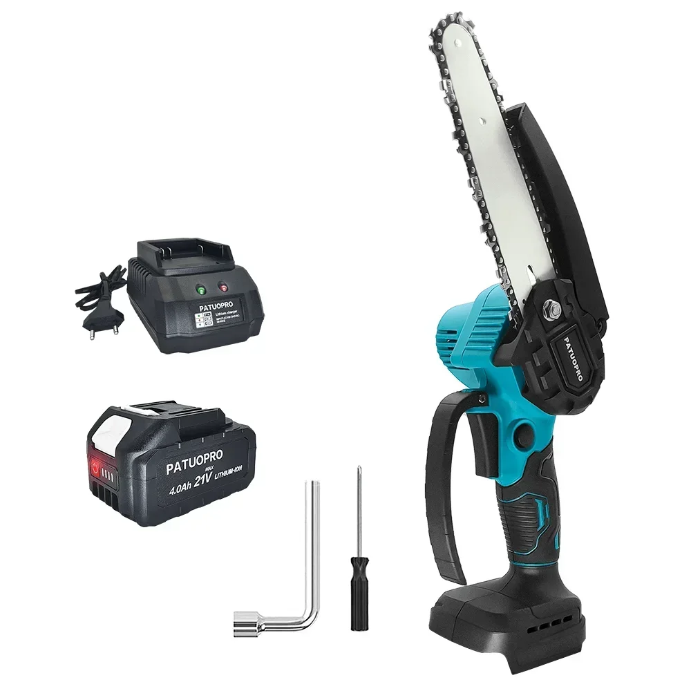 1200RPM Cordless Portable 6Inch Mini Electric Saw Brushless Mini Handheld Pruning Garden Logging Chainsaw For Makita 18V Battery