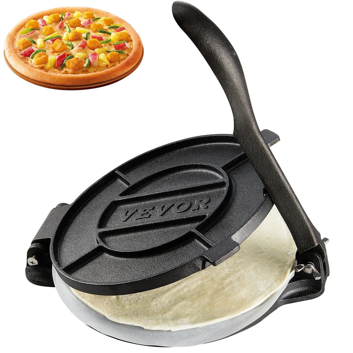 SucceBuy Tortilla PressCast Iron Heavy Duty Tortilladora Press Dough Maker for Flour Tortilla