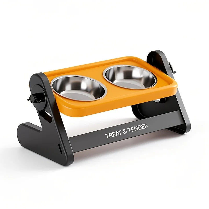High-foot Pet Cat Bowl Adjustable Cat Drinking Bowl With Stand Pet Feeding Cat Water Bowl for Cats Puppies Pet Supplies