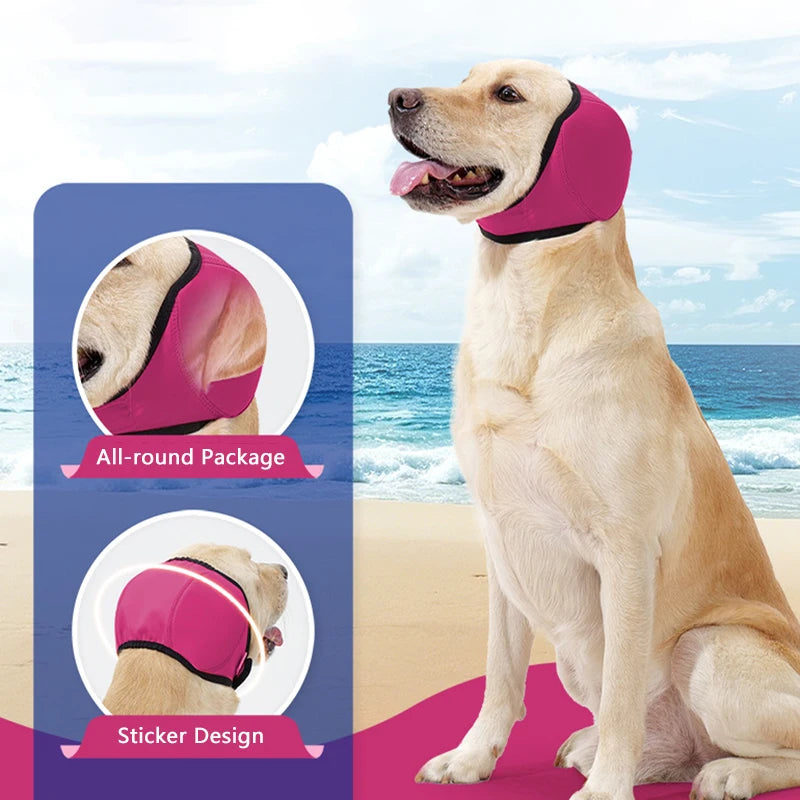 Adjustable Dog Ear Covers Noise Reduction Dog Earmuffs Anti-noise Pet Ear Muffs for Small Large Dogs Waterproof Pet Headcover