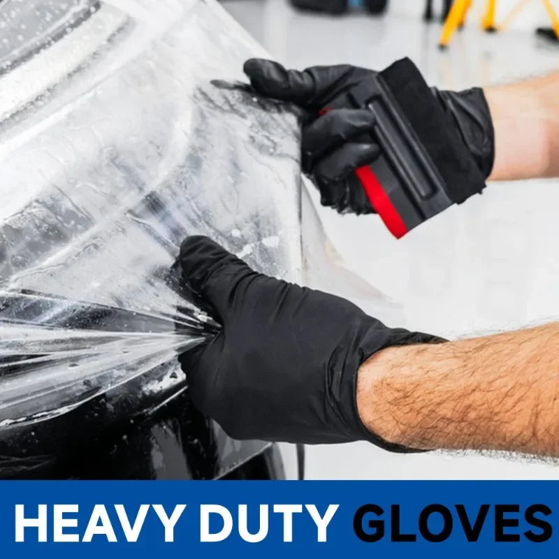 Black Nitrile Disposable Gloves Non-Medical for Cleaning,Painting,Pet Bathing Painting Gloves Household Cleaning Nitrile Gloves