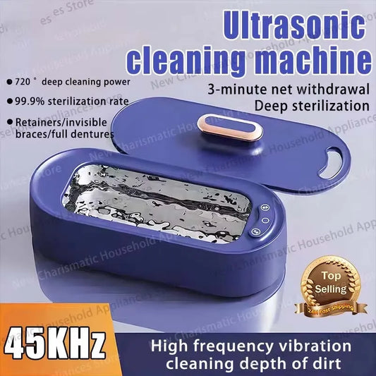 2026 New 45kHz Ultrasonic Cleaning Machine Home Eyewash Machine Contact Lens Case Cleaner Dental Braces Jewelry Clean Automatic