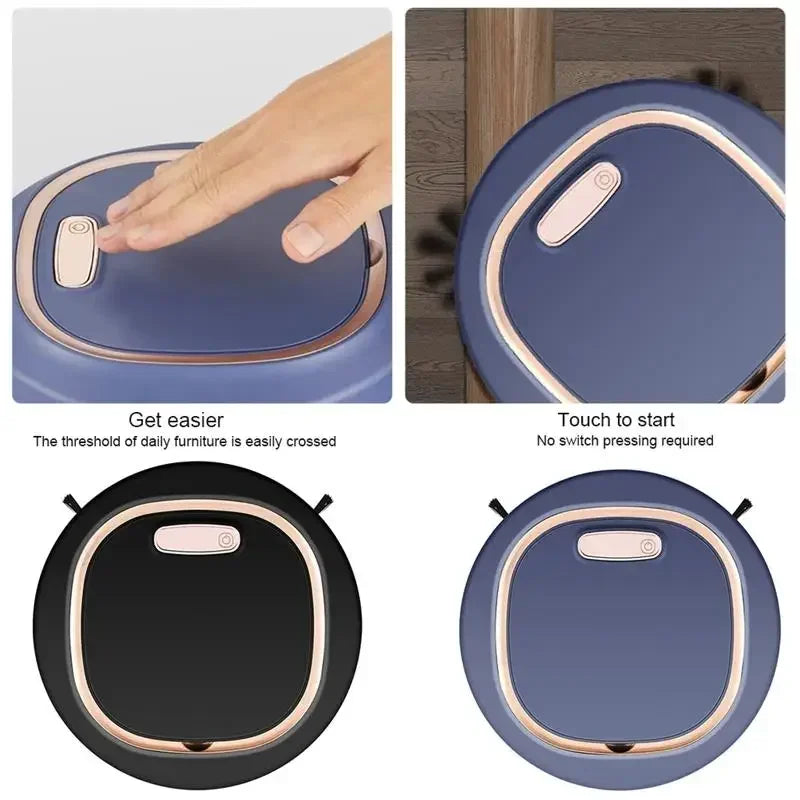Tactiele activering luie persoon intelligente automatische veegrobot 3-in-1 nat droog huishoudelijke veger USB oplaadbare stofzuiger