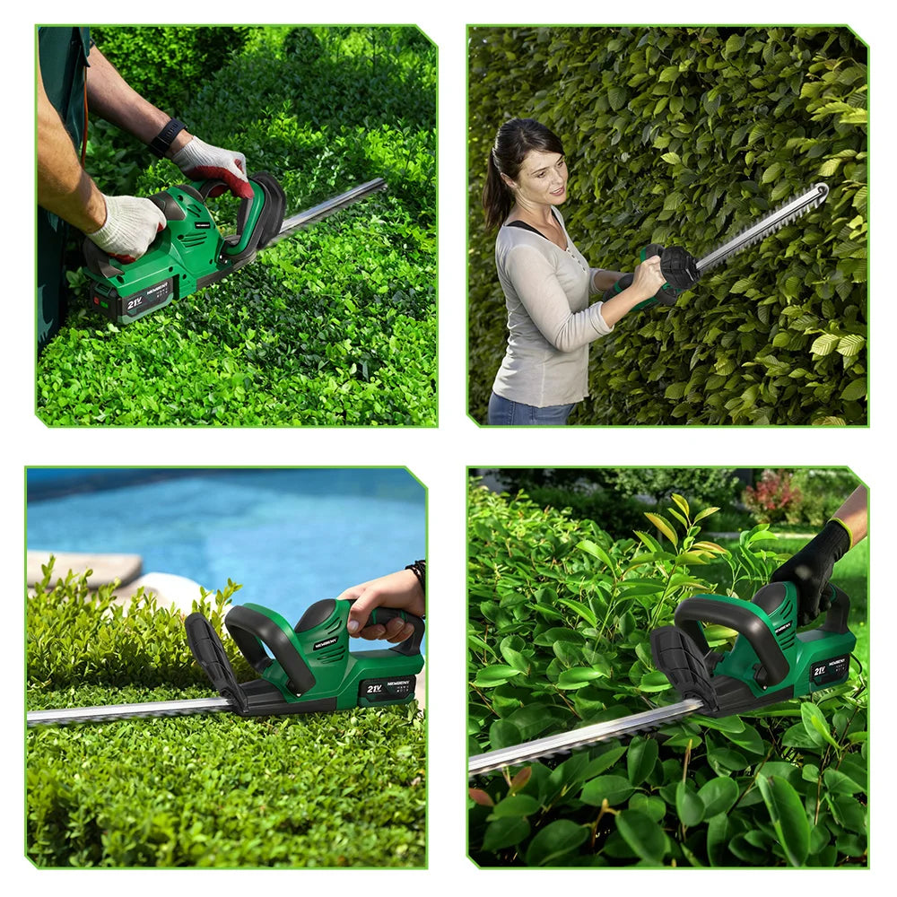 NEWBENY 510MM 2000W Electric Hedge Trimmer 15000RPM Garden Landscaping Pruning Trimming Power Tool For Makita 21V Battery Pin