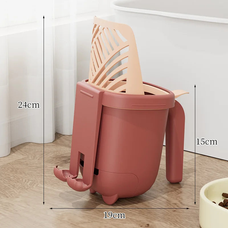 2 in 1 Cat Litter Scoop - Durable Mesh Cat Litter Shovel Cleaner and Trash Scoop for Pet Accessories - Quality Shopping Centre