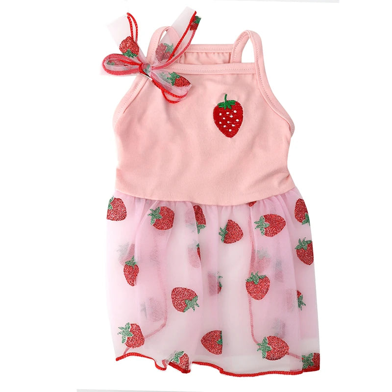 Cute Pet Dog Dress for Small Dogs Thin Puppy Princess Skirt Dog Clothes Chihuahua York Clothing Pet Supplies