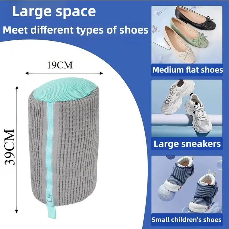 1/2PCS Washing Shoes Bag Cotton Laundry Fluffy Fibers Easily Remove Dirt Washing Bags Anti-Deformation Shoes Clothes Organizer