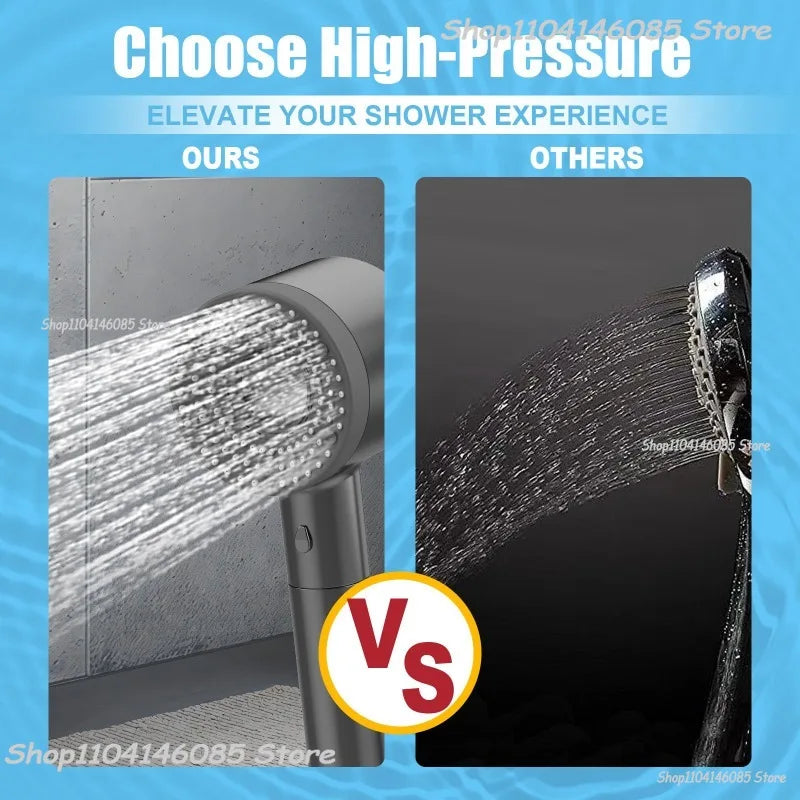 5 Modes Shower Head High Pressure Showerhead Portable Filter Rainfall Faucet Tap Bathroom Bath Home Bathroom Accessories