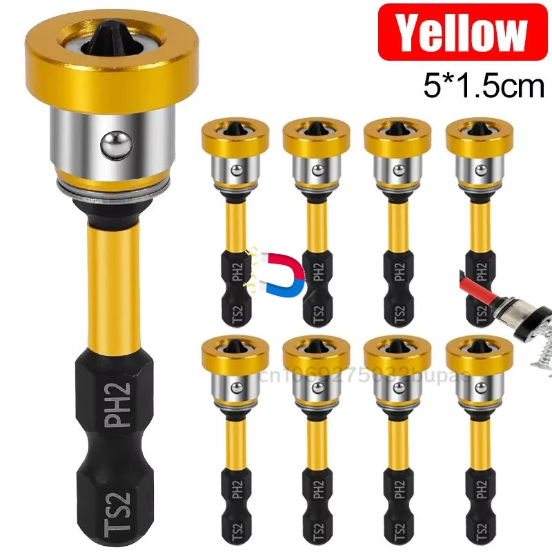 Setter Magnetic Positioning Screwdriver PH2 Bits Shank Bit Plasterboard Screws Locating Batch Head Tools Head Drilling Tools