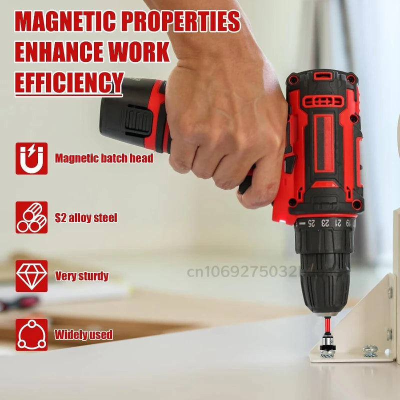 Setter Magnetic Positioning Screwdriver PH2 Bits Shank Bit Plasterboard Screws Locating Batch Head Tools Head Drilling Tools