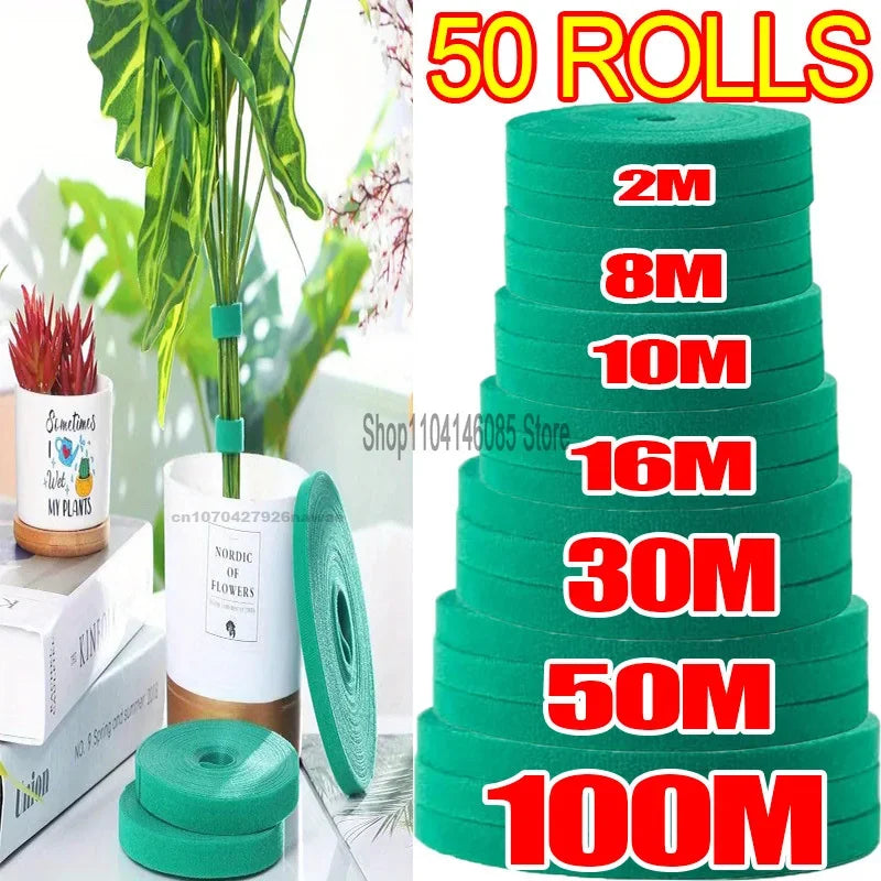 Garden Tape Nylon Cable Tie for Plants Flowers Growing Climbing Reusable Plant Support Hook-and-loop Fastener Garden Accessories