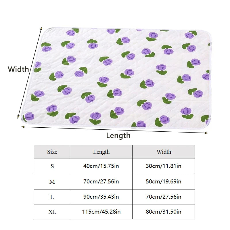 Washable Pet Mattress Reusable Dog Care Mats Non-slip Absorbent Puppy Cat Training Diaper Mat Suit for Bed Car Seat Sofa