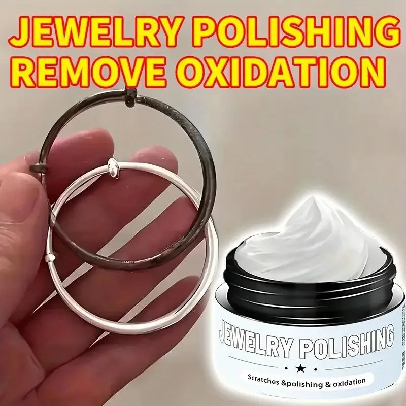 Jewelry Polishing-Remove Oxidation&Tarnish, Restore Luster to Golden Silvery Rings & Bracelets-Jewelry Polish Cream,Jewelry Care