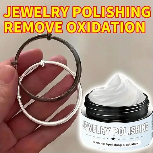Jewelry Polishing-Remove Oxidation&Tarnish, Restore Luster to Golden Silvery Rings & Bracelets-Jewelry Polish Cream,Jewelry Care