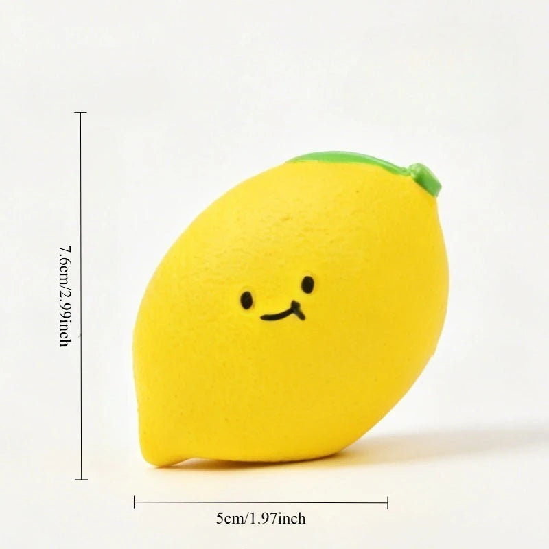 Pet Latex Toy Lemon, Mango, Pear - Dog Chew Toy, Bite-Resistant, Squeaky, for Puppies Small Dogs, Teething Cleaning