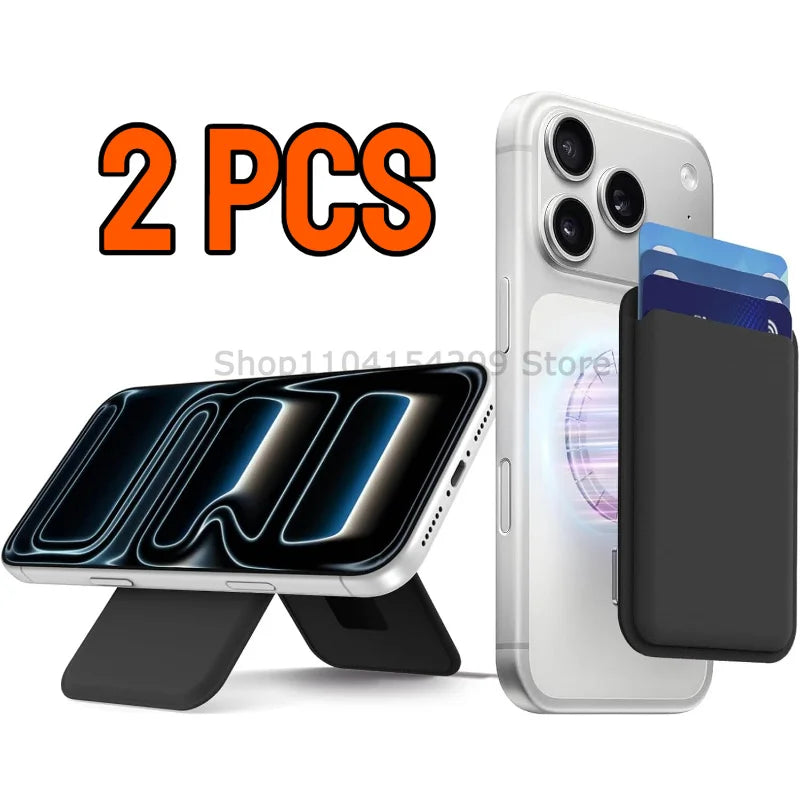 Magnetic Wallet Card Holder Leather Case Hide Stand Case for Magsafe for IPhone 15PM 14 13 ProMax Plus Wallet Back Pocket Covers