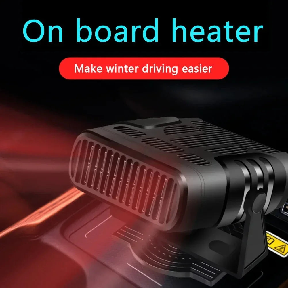 200W Dryer Windshield Defogging Car Heater 12V/24V Heater Portable Defogger Defroster Heating Fan Household Heater 2026 New