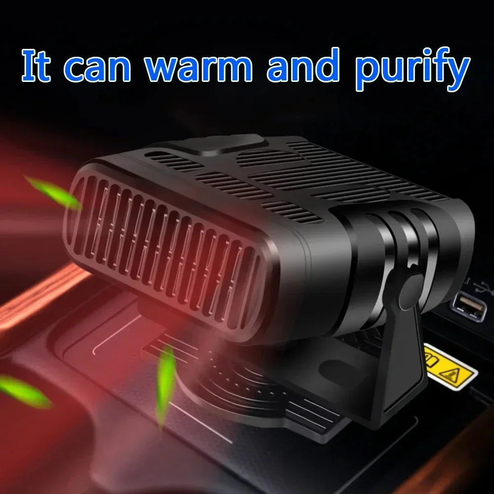 200W Dryer Windshield Defogging Car Heater 12V/24V Heater Portable Defogger Defroster Heating Fan Household Heater 2026 New