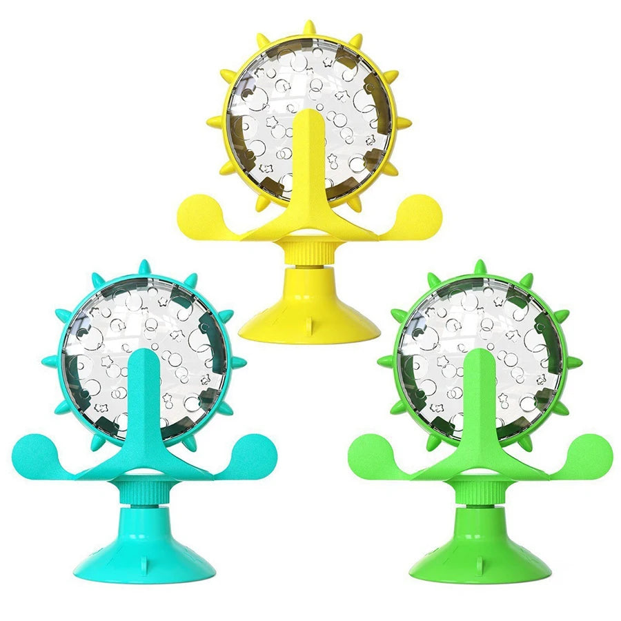 Puzzle Pet Slow Food Toy for Small Dogs Cats Interactive Cat Treat Leaking Toy Rotating Puppy  Food Treat Dispenser Pet Supplies