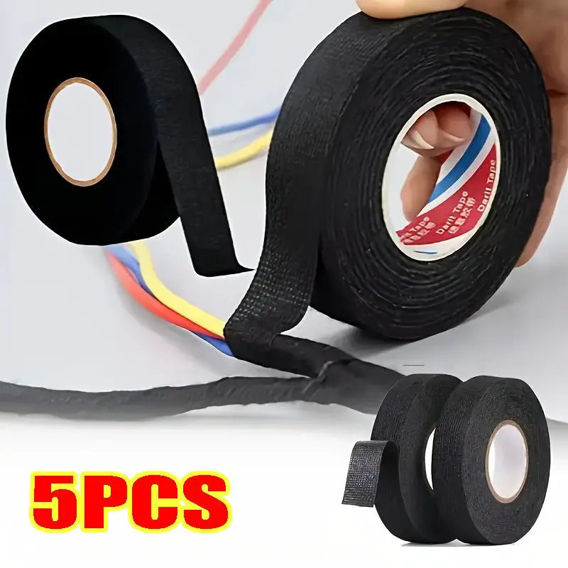 Electrical Tape Heat Resistant Harness Tape Insulation Automotive Fabric Cloth Tape Waterproof Noise Resistance Adhesives-Tape