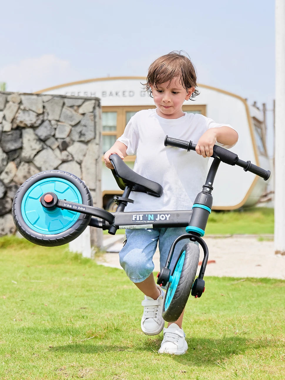 UBRAVOO Fit 'n Joy Toddler Training Bicycle 4-in-1 Balance Bike with Pedals & Training Wheels for Boys Girls Ages 2-4 - Quality Shopping Centre